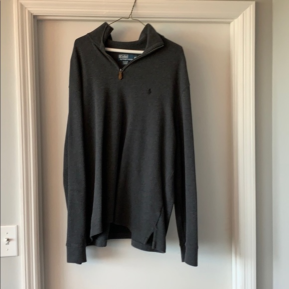 Gray Quarter Zip Pull Over - Picture 1 of 4